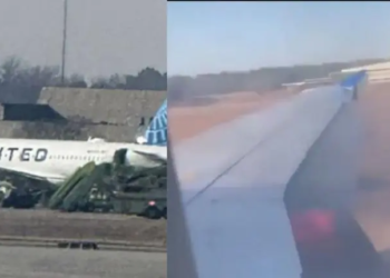 Evacúan vuelo de Houston a NY porque ala de avión ‘se prendió en llamas’