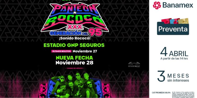 La fiesta continúa con un concierto más para festejar 30 años de Sonido Rococó