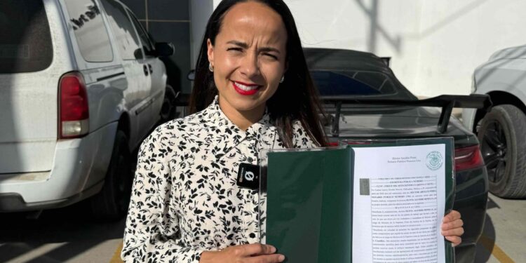 Olivia Aguirre registró ante Notario su plan de trabajo como Ministra de la Suprema Corte y reta a los demás candidatos a hacer lo mismo