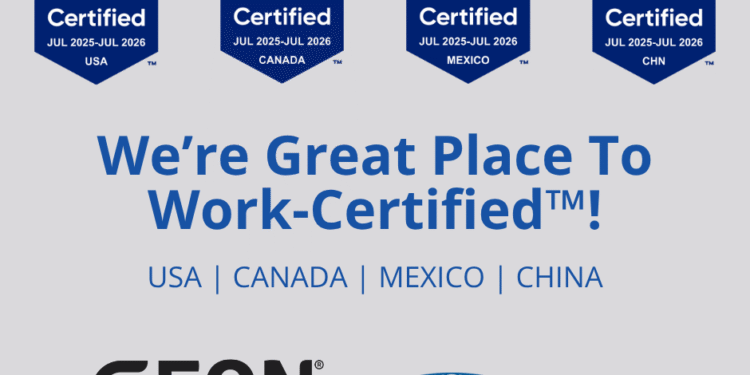 GEON Performance Solutions logra el premio Great Place to Work a nivel mundial por segundo año consecutivo