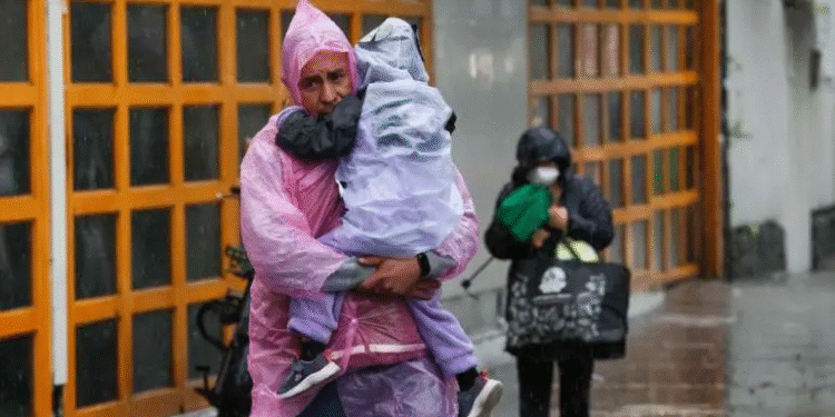 Se prevén lluvias intensas en gran parte del país este miércoles