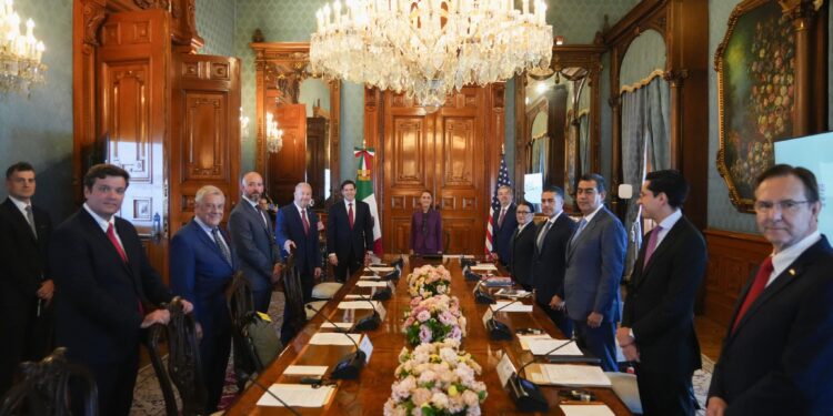 Marco Rubio se reúne con Claudia Sheinbaum en Palacio Nacional