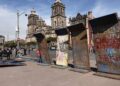 Vallas en Palacio Nacional son para proteger el recinto y evitar violencia: Sheinbaum