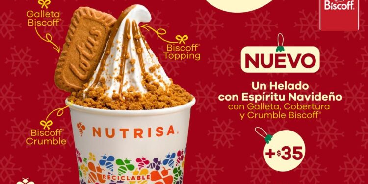 Lotus Biscoff® y Nutrisa lanzan un helado para la temporada navideña