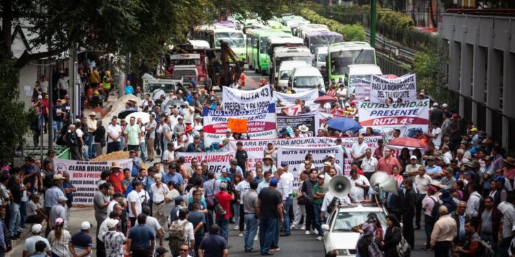Transportistas y campesinos encabezan las movilizaciones en CDMXBorrador automático