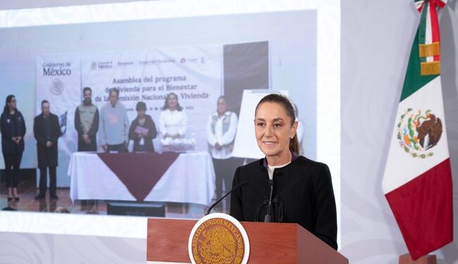 Inician a nivel nacional 154 sorteos de la Conavi para asignación de 31 mil 934 Viviendas para el Bienestar en 147 municipios: Presidenta