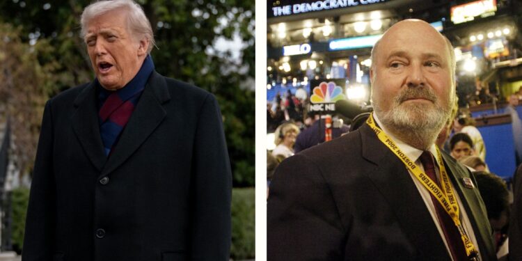 Donald Trump arremete contra Rob Reiner, director de cine asesinado junto a su esposa
