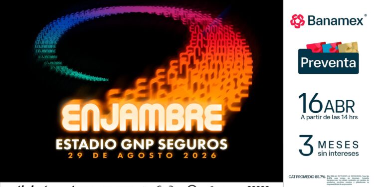 Enjambre hace historia: la banda anuncia su primer concierto en solitario en el Estadio GNP Seguros