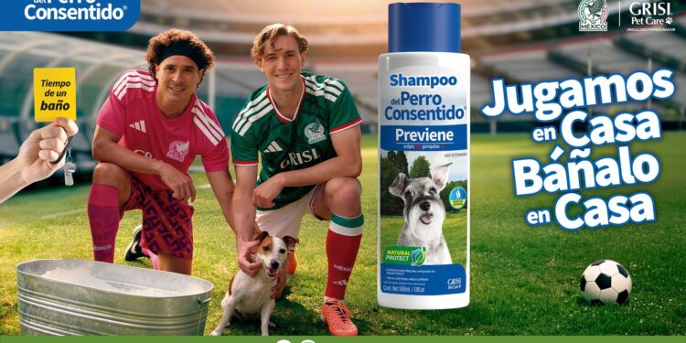 «Jugamos en casa, báñalo en casa», la campaña Del Perro Consentido que conecta la pasión futbolera con el bienestar de las mascotas