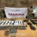 Aseguran 23 explosivos, 11 armas y más de 2 mil cartuchos en localidad de Mazatlán; no hay detenidos