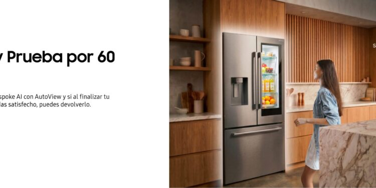 Por primera vez, Compra y Prueba llega a la categoría de línea blanca de Samsung en Latinoamérica con sus refrigeradores Bespoke AI AutoView