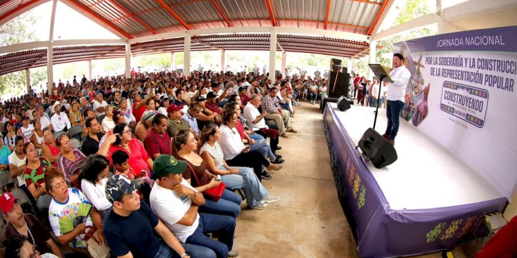 Farid Rentería reúne a más de 2,200 personas en Playa del Carmen en la Jornada Nacional por la Soberanía