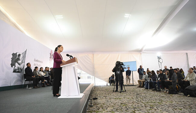 El objetivo en Michoacán es construir paz, justicia y erradicar la extorsión: Presidenta; homicidios dolosos disminuyeron 46%
