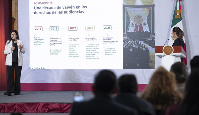 Sheinbaum anuncia consulta pública sobre lineamientos para proteger los derechos de las audiencias