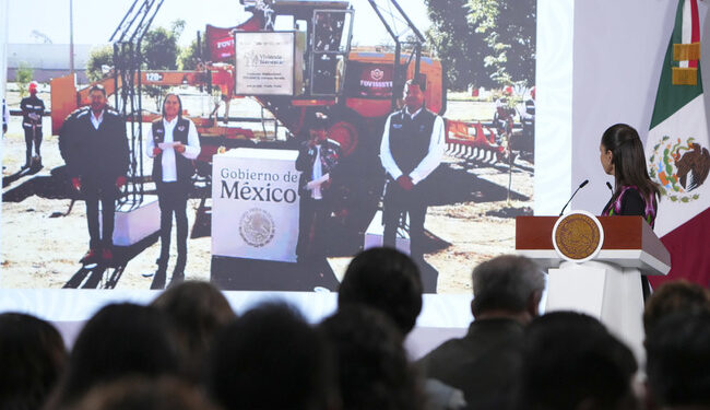 Tras 34 años, Fovissste retoma la construcción de vivienda; Sheinbaum coloca la primera piedra en Puebla