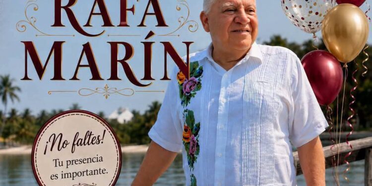 Convocan a celebraciones de cumpleaños de Rafa Marín en Chetumal y Cancún