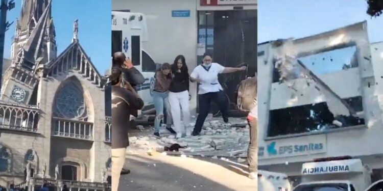 Tragedia en Colombia: confirman al menos 20 muertos por el terremoto y hay personas atrapadas en edificios colapsados