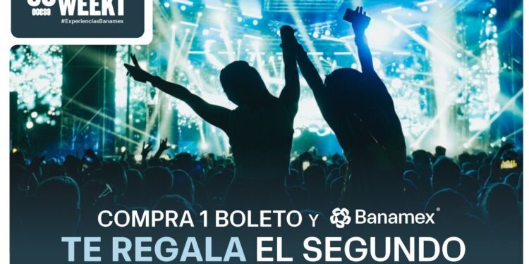 OCESA, Ticketmaster y Banamex lanzan la edición más grande de Concert Week con más de 150 conciertos al 2×1