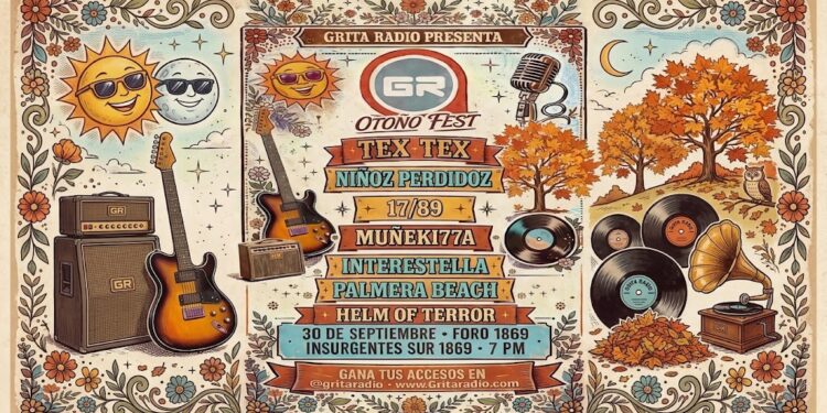 Grita Radio celebra el otoño con música en vivo y entrada gratuita en el Foro 1869