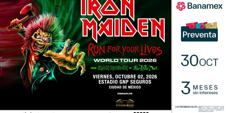 Iron Maiden regresa a México con una noche de clásicos y 50 años de heavy metal