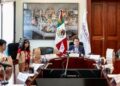 Recibe Mario Delgado Carrillo al equipo mexicano que obtuvo el segundo lugar en la 41ª. Olimpiada Iberoamericana de Matemáticas (OIM)