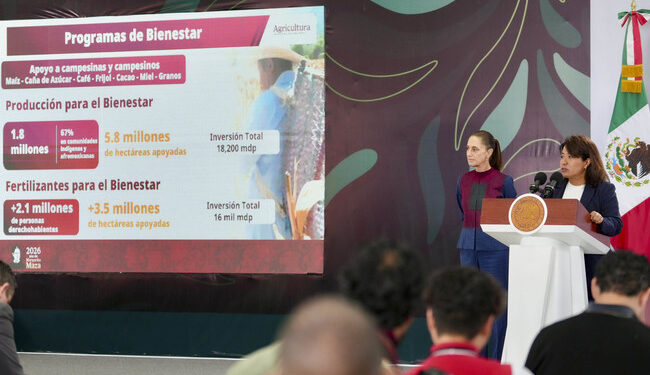 Programas para el Bienestar del campo se entregan a 13 millones de productores en beneficio de la soberanía alimentaria