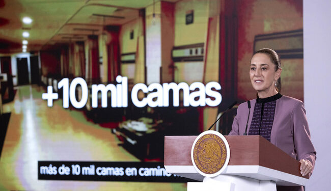 En 12 años serán 12 mil camas de hospital, el doble que en el periodo neoliberal; estamos revirtiendo 36 años de abandono: presidenta