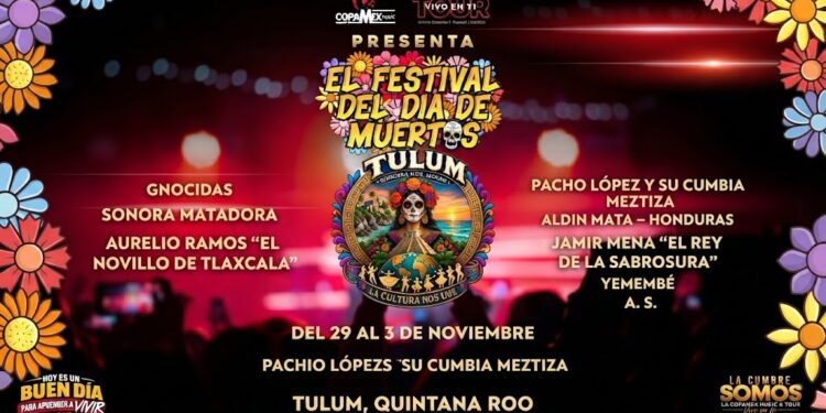 Copamex Music llevará música, tradición y talento internacional al Festival del Día de Muertos en Tulum