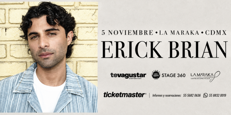 Erick Brian, una de las voces que conquistaron al público con CNCO, presenta su etapa solista en la Maraka