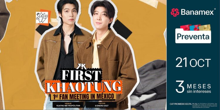FirstKhaotung regresará a México con un fan meeting en el Teatro Metropólitan